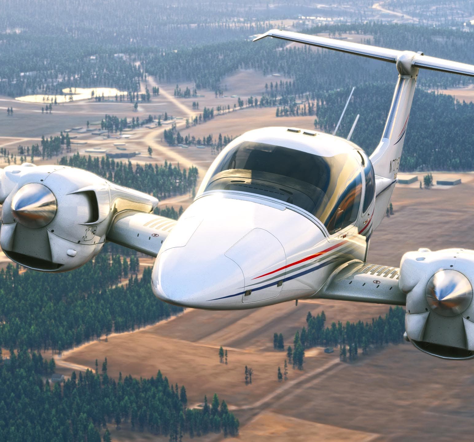 Flight Simulator Cockpit Background